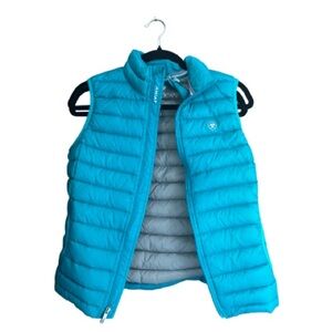Ariat womens Teal Puffer Vest
